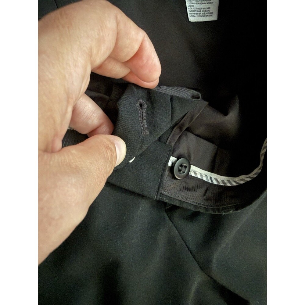 Banana Republic Avery-Fit Black Wool Blend Crop Fit Pant Trousers Women 10x26 - Picture 4 of 9